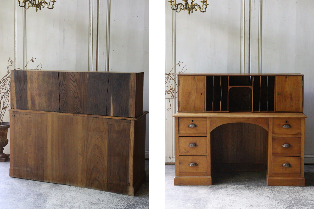 H124 フランスアンティーク 1900年初頭 書斎デスク